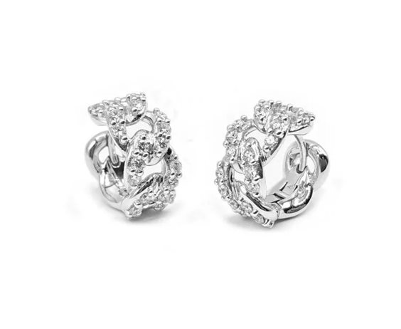Ohrringe Leo Pizzo Dame Groumette in Gold Diamante 0.88 Ct 621805 - 621805